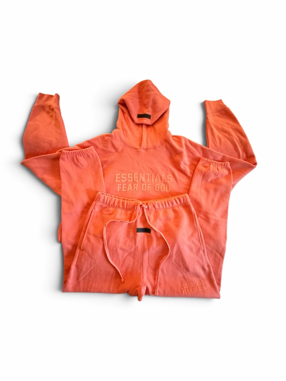 Fear of God Essentials Womens Coral Hoodie & Jogger Set
